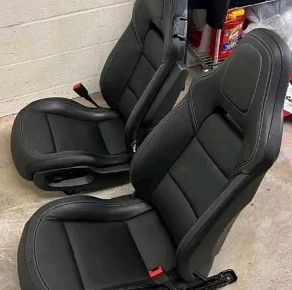 Corvette Black Leather  Seats