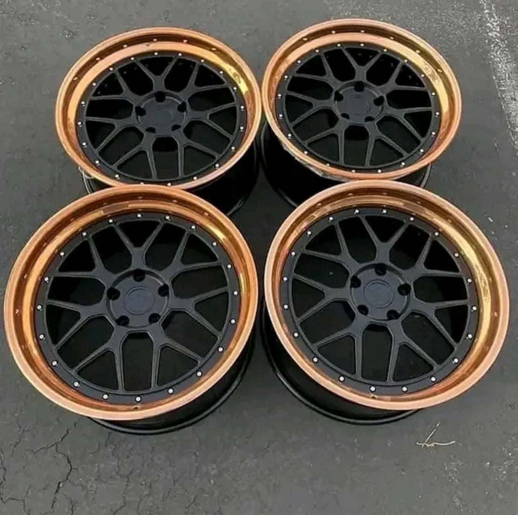Aristo Sport 14 3-piece Wheels, Polished Copper Outers