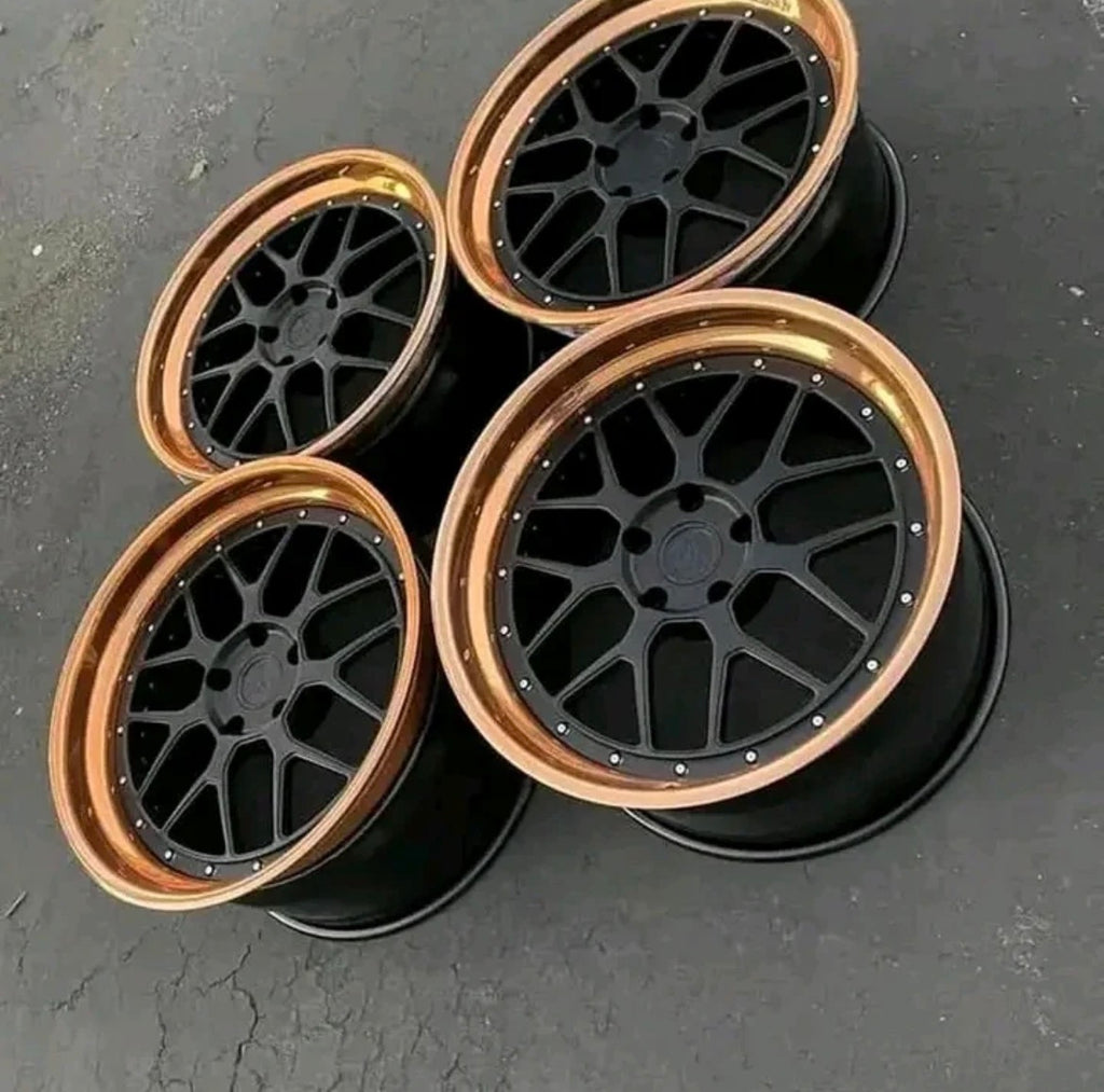 Aristo Sport 14 3-piece Wheels, Polished Copper Outers