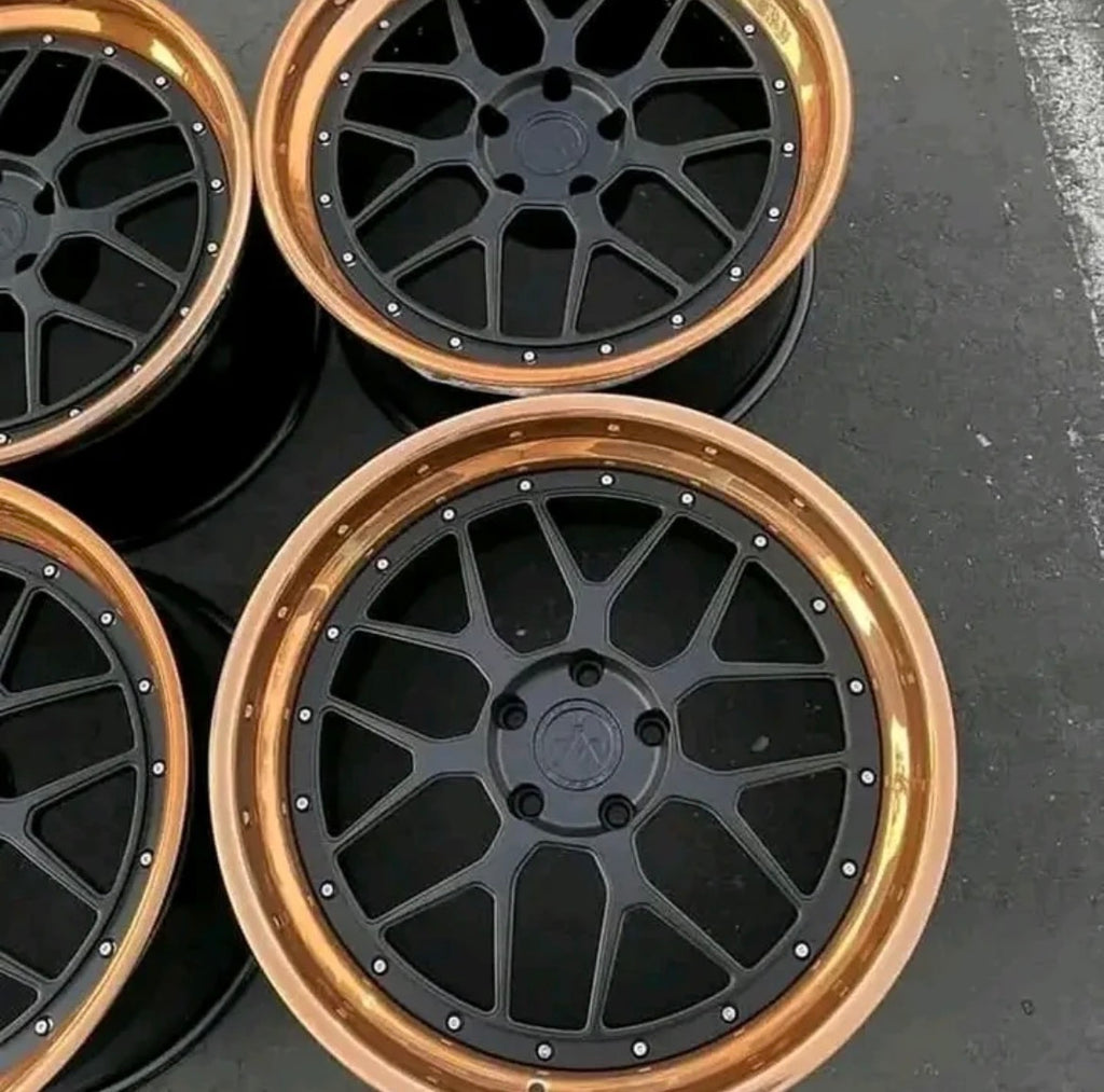Aristo Sport 14 3-piece Wheels, Polished Copper Outers
