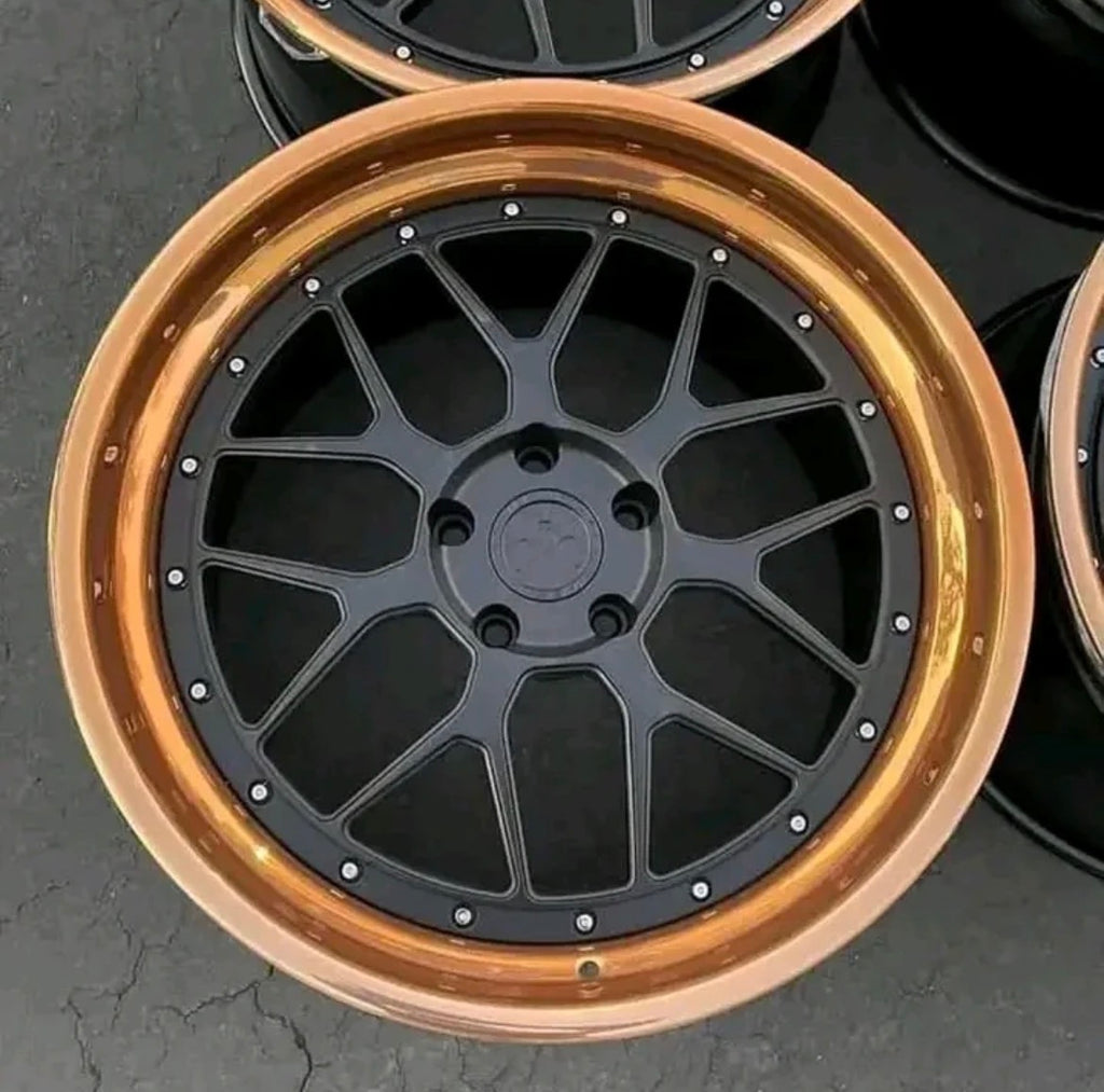 Aristo Sport 14 3-piece Wheels, Polished Copper Outers