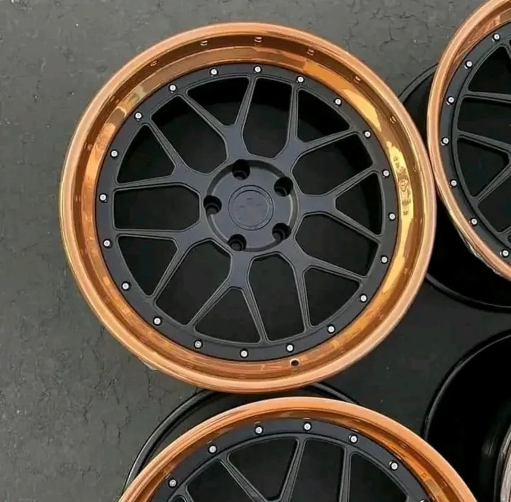 Aristo Sport 14 3-piece Wheels, Polished Copper Outers