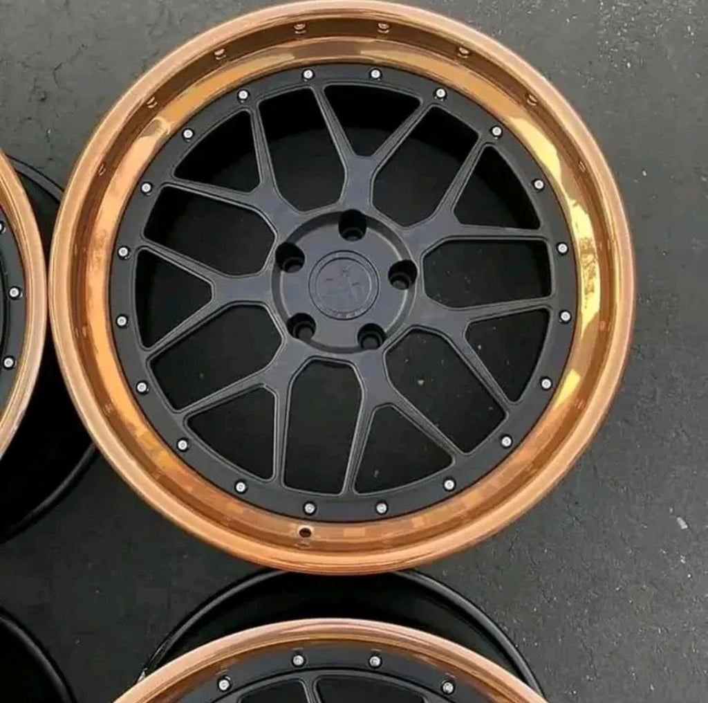 Aristo Sport 14 3-piece Wheels, Polished Copper Outers
