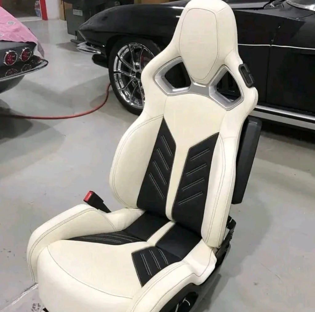 Corvette seats available in racing white