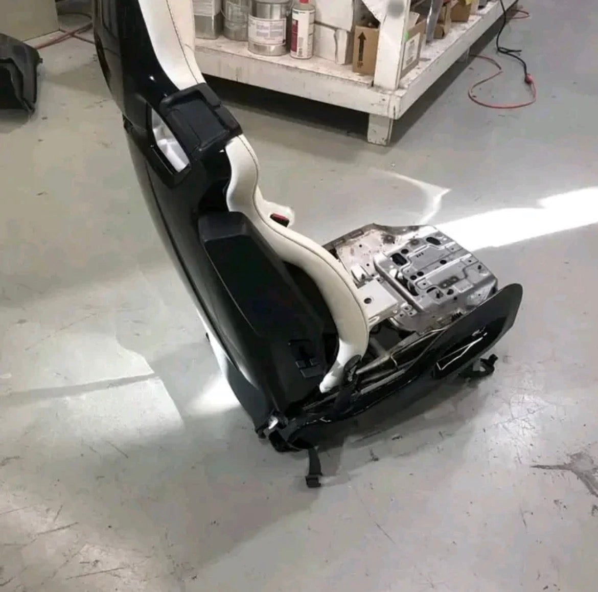 Corvette seats available in racing white