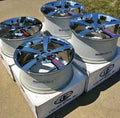 Set of Four Factory C6 Corvette Wheels, OEM Chrome - chevrolet corvette parts