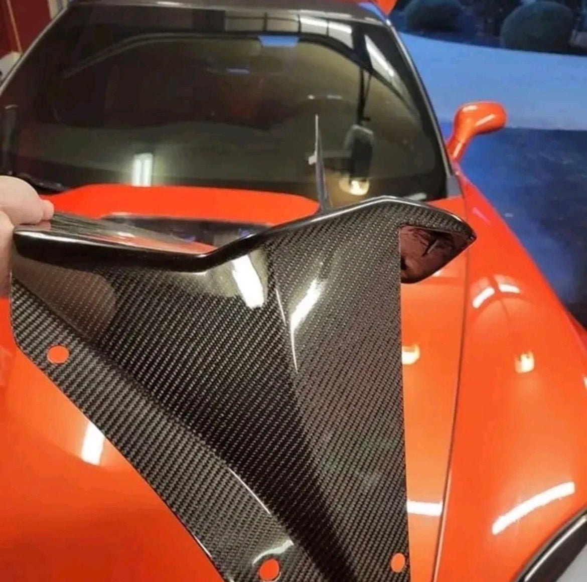 Front and Rear new set of Carbon Splash Guards from C7 Carbon