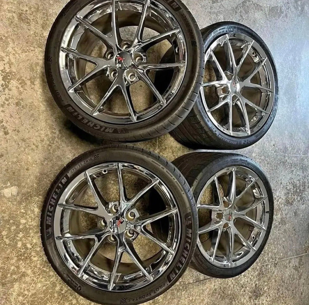 chevroletcorvettespareparts.1 Selling C6 Z06 Spyder wheels off my C6 Z06. Bolt pattern is 5 x 120.7.