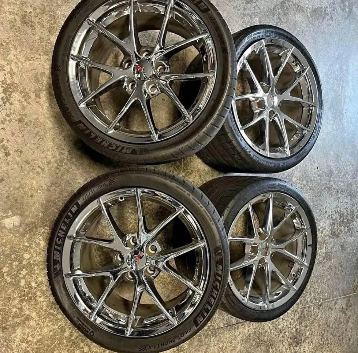 chevroletcorvettespareparts.1 Selling C6 Z06 Spyder wheels off my C6 Z06. Bolt pattern is 5 x 120.7.