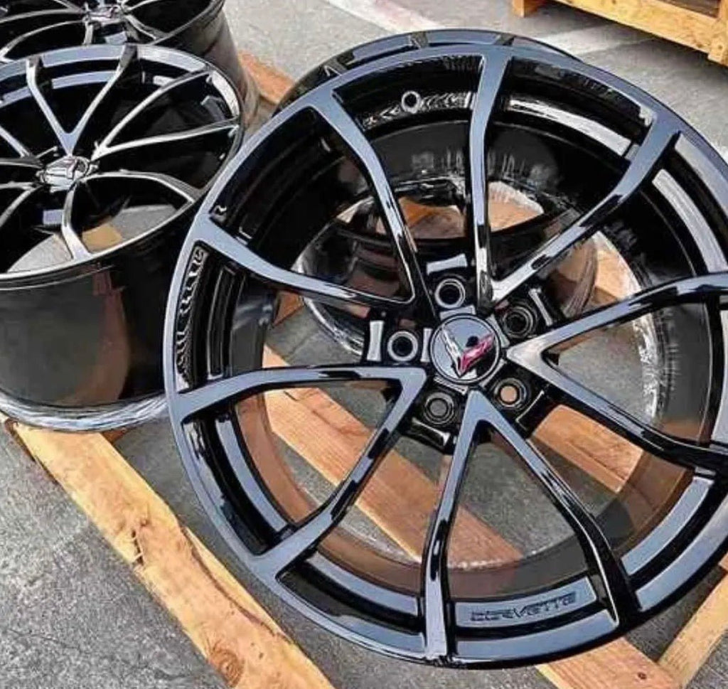 GM Factory OEM Authentic Speed Line C7 Grand Sport Corvette Wheel Set - chevrolet corvette parts